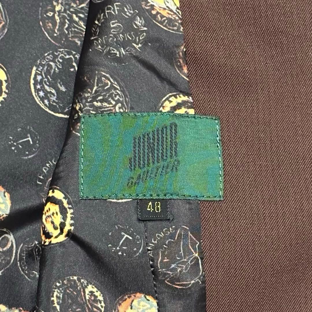 ✨激レア✨90's✨JUNIOR GAULTIER　スーツ　派手裏地　ブラウン