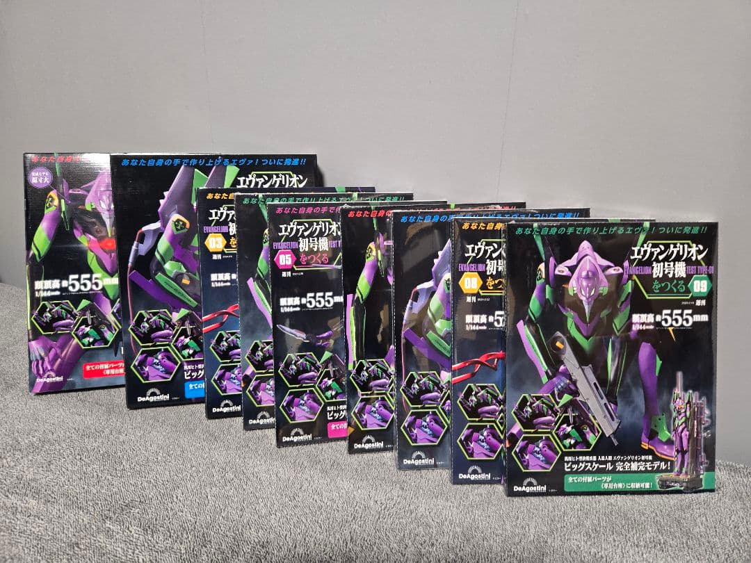 デアゴスティーニ　未組立　エヴァンゲリオン初号機1～100号オプションフルセット