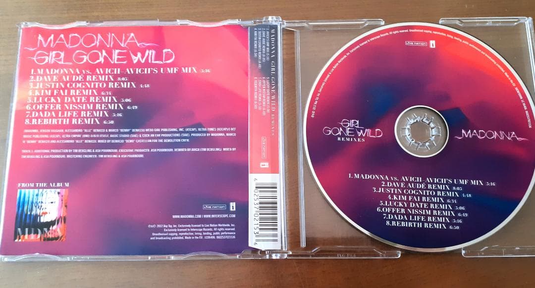 マドンナ　Girl Gone Wild (Remixes)　貴重リミックス集CD
