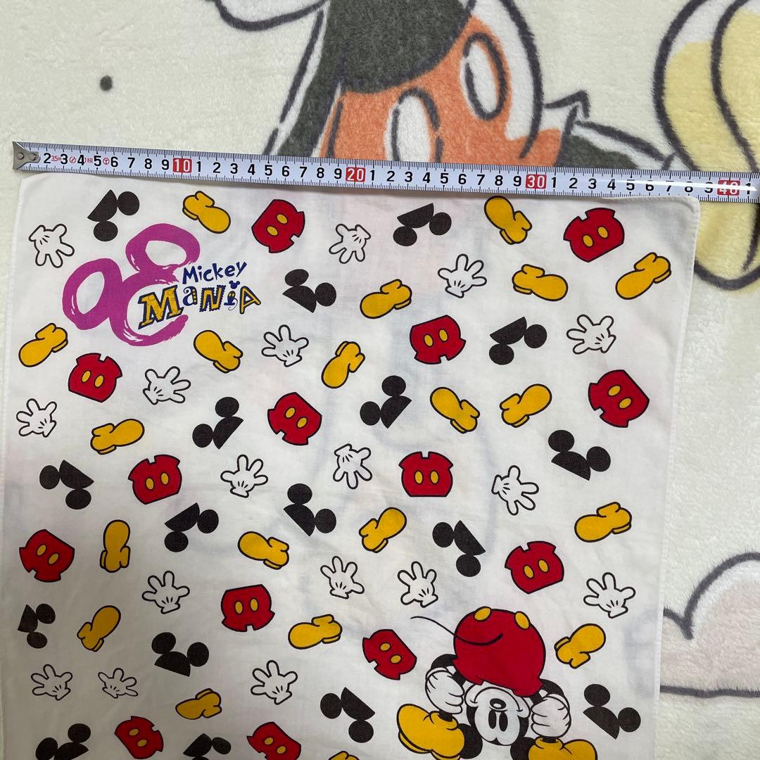 東京ディズニーランド Mickey Mania ハンカチ 1995年製/レトロ
