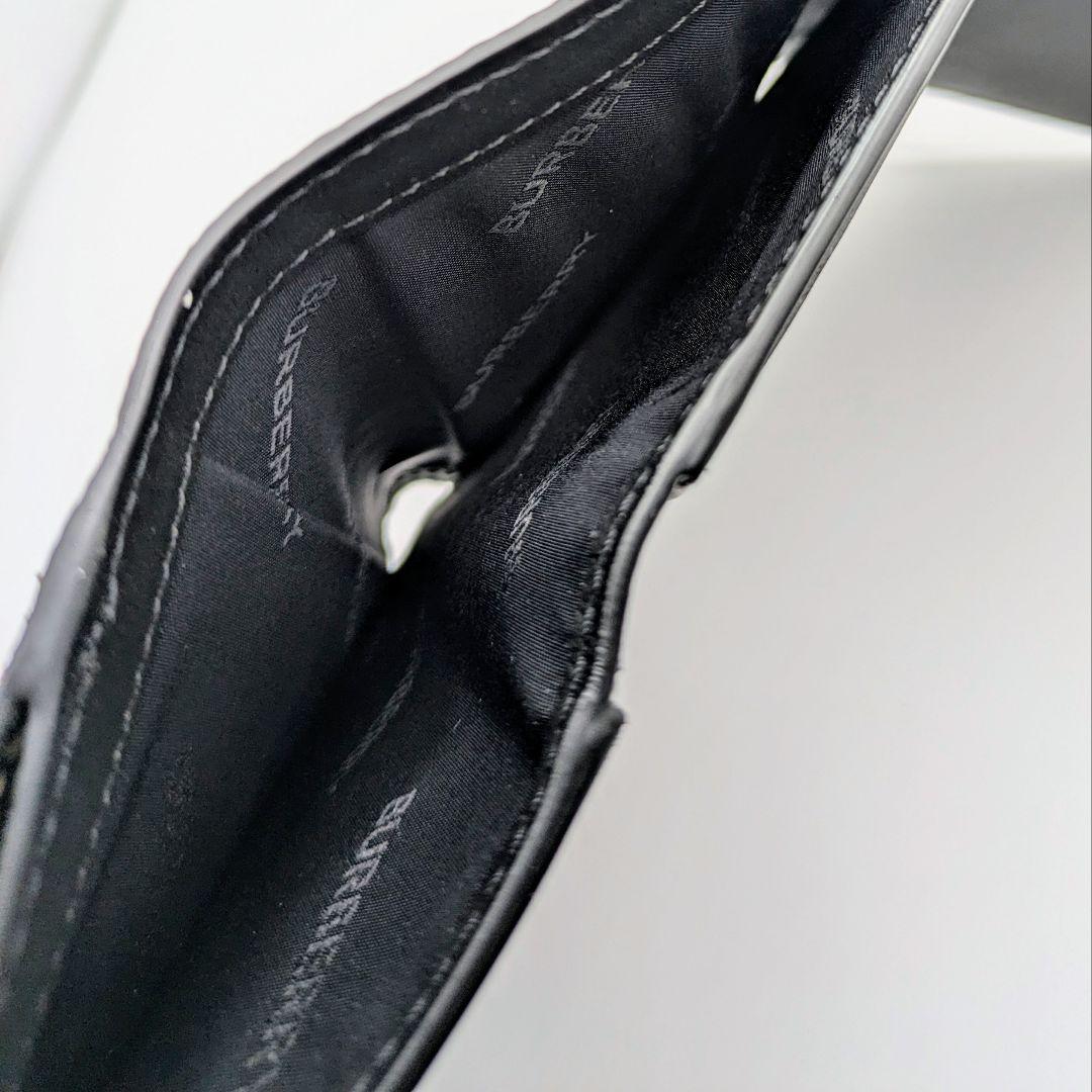 BURBERRY[バーバリー] 三つ折り財布 Black 未使用 メルカリ限定
