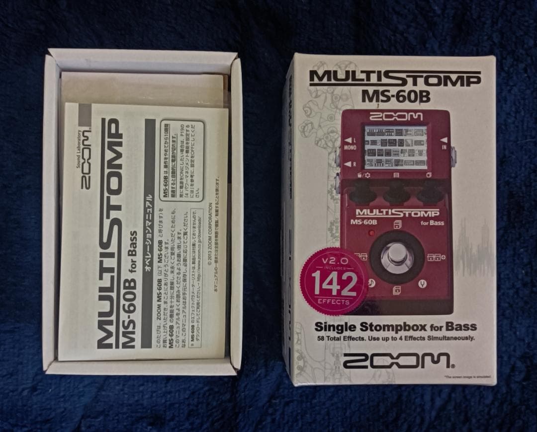 ベースエフェクターZOOM MULTISTOMP MS-60B