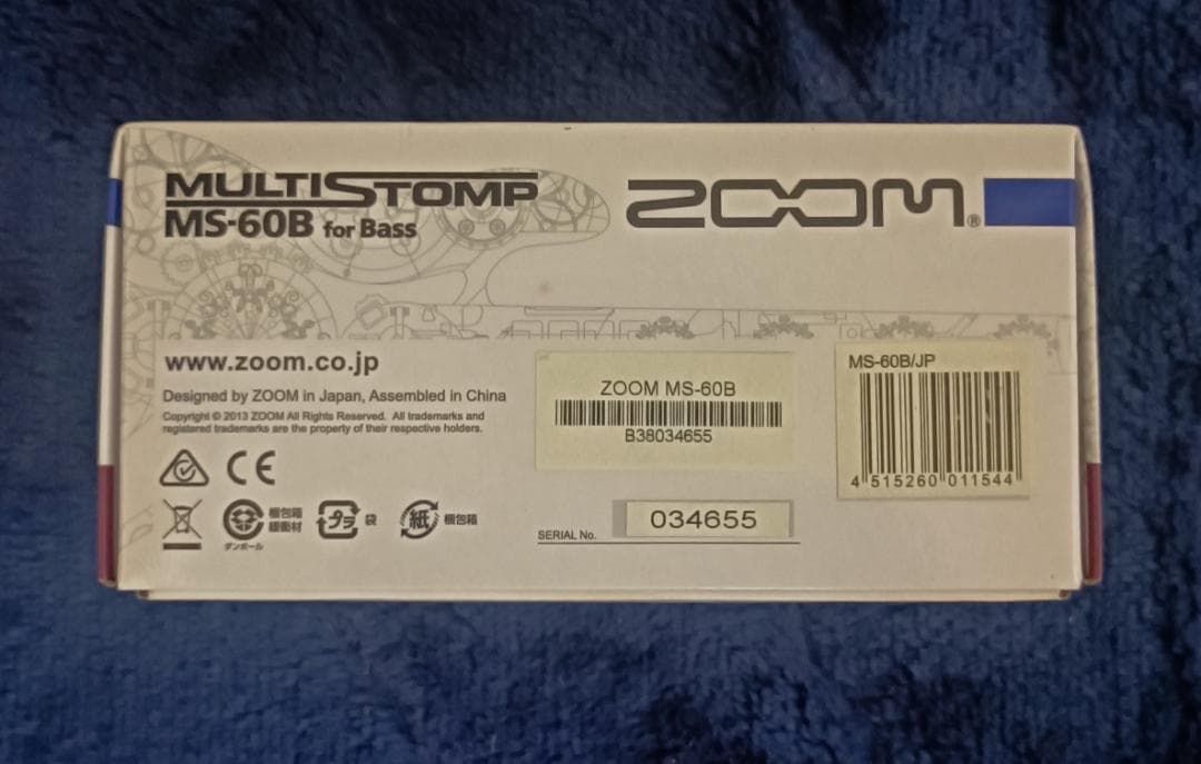 ベースエフェクターZOOM MULTISTOMP MS-60B