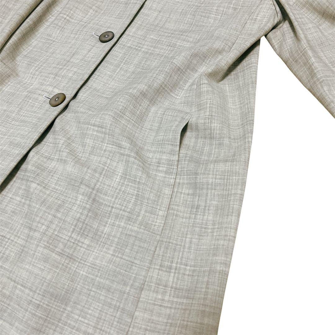 美品✨MaxMara テーラードジャケット白タグ　イタリア製ウール94グレージュ