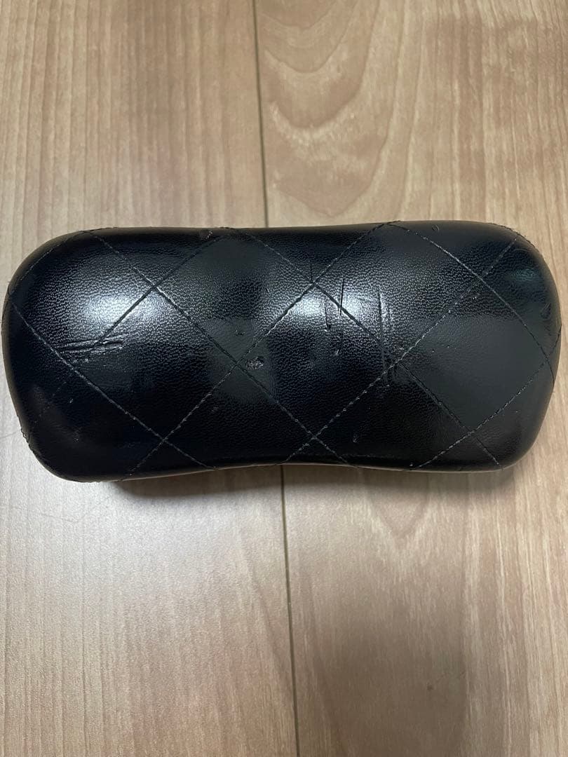 Oko★CHANEL ブラックラウンドサングラス リボンデザイン