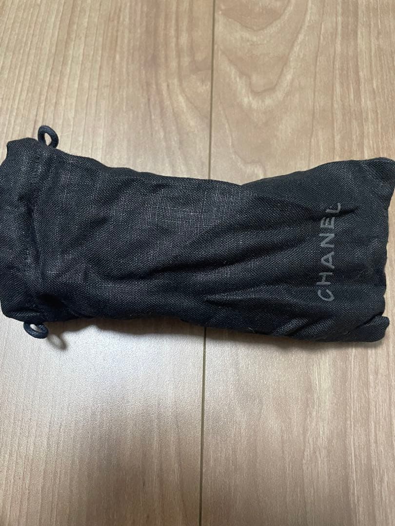 Oko★CHANEL ブラックラウンドサングラス リボンデザイン