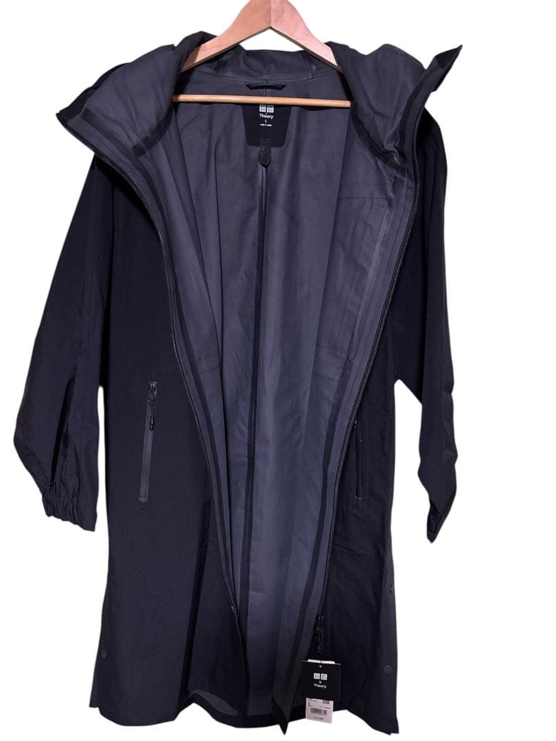 新品未使用 ✨UNIQLO x Theory ブロックテックコート ブラック