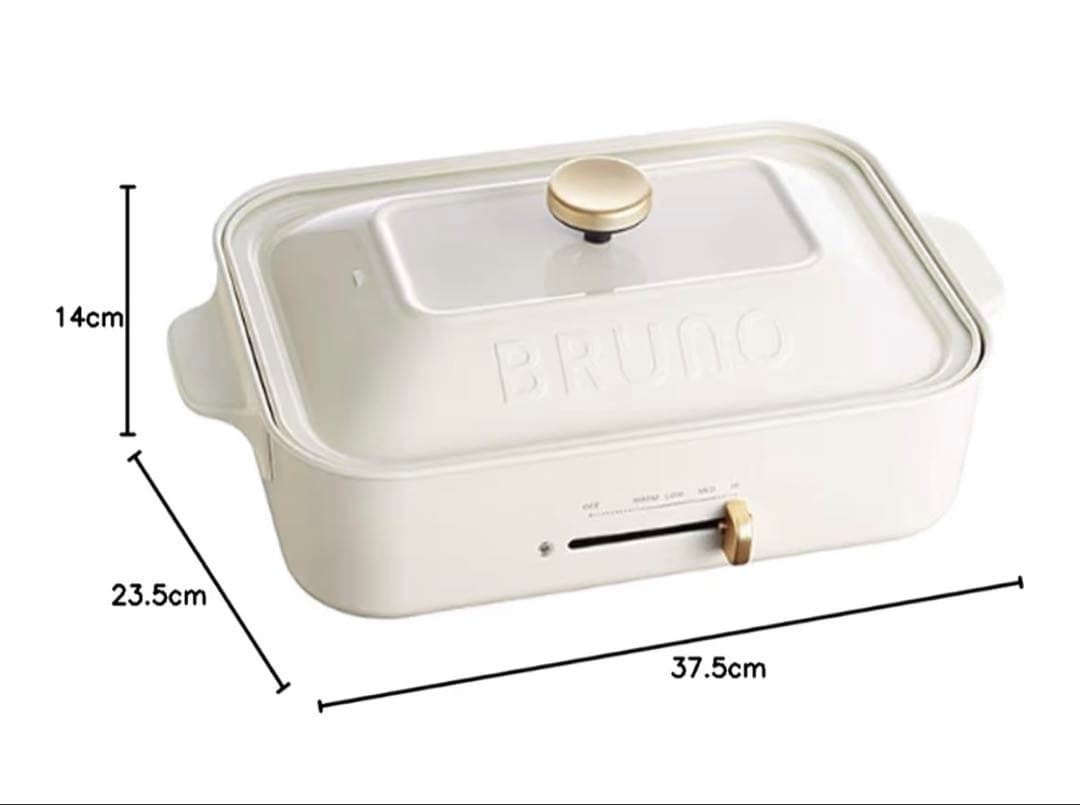 ★新品•未使用品★BRUNO コンパクトホットプレート BOE021-WH