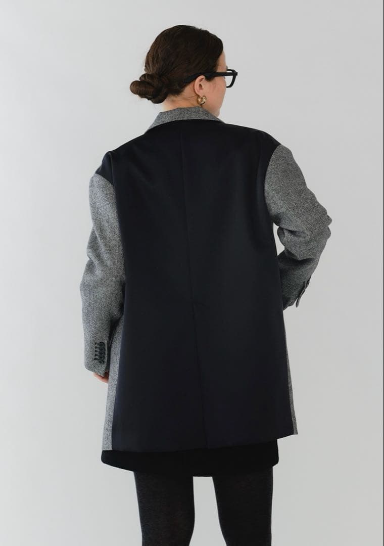 sysy新品☆ヨリyoriエコウールツイードジャケット36【2025AW】