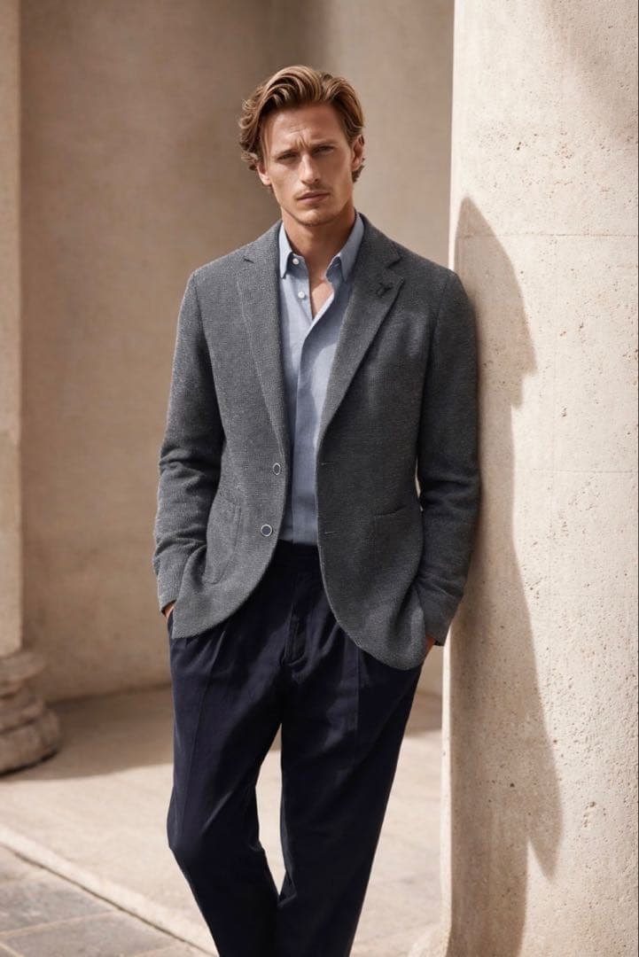 LARDINI ラルディーニ 新品同様 ニット　ジャケット ジャケット XL