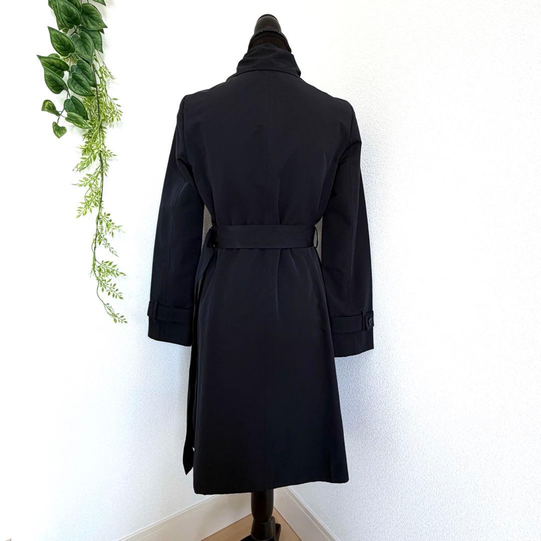 美品 ANAYI アナイ 高級 トレンチコート ネイビー 38 M ベルト付き