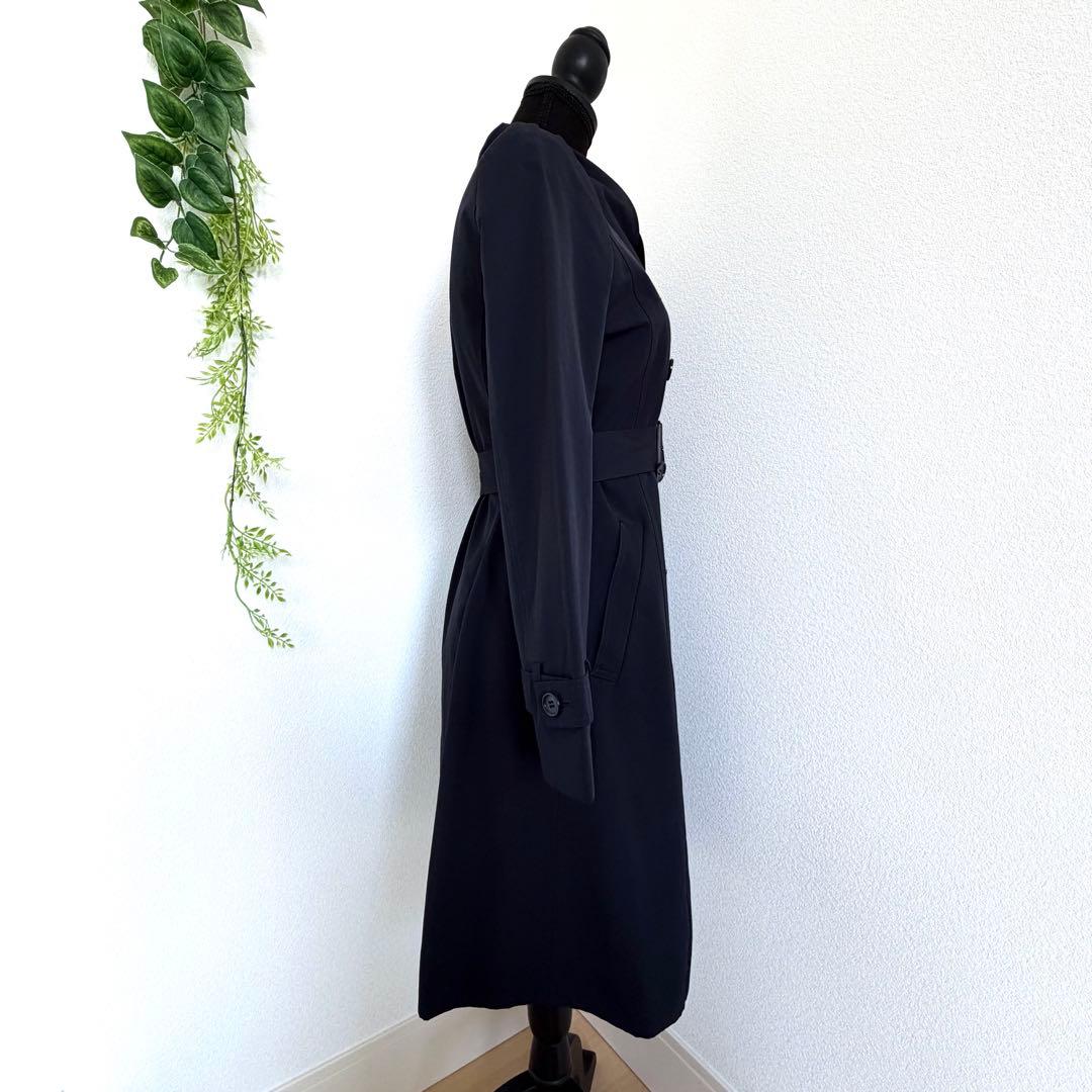美品 ANAYI アナイ 高級 トレンチコート ネイビー 38 M ベルト付き