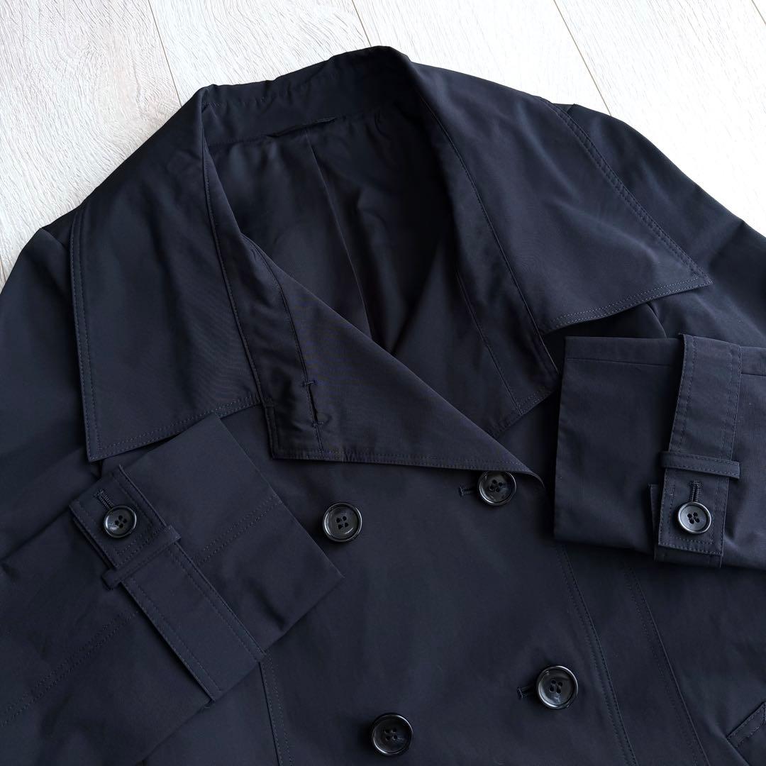 美品 ANAYI アナイ 高級 トレンチコート ネイビー 38 M ベルト付き