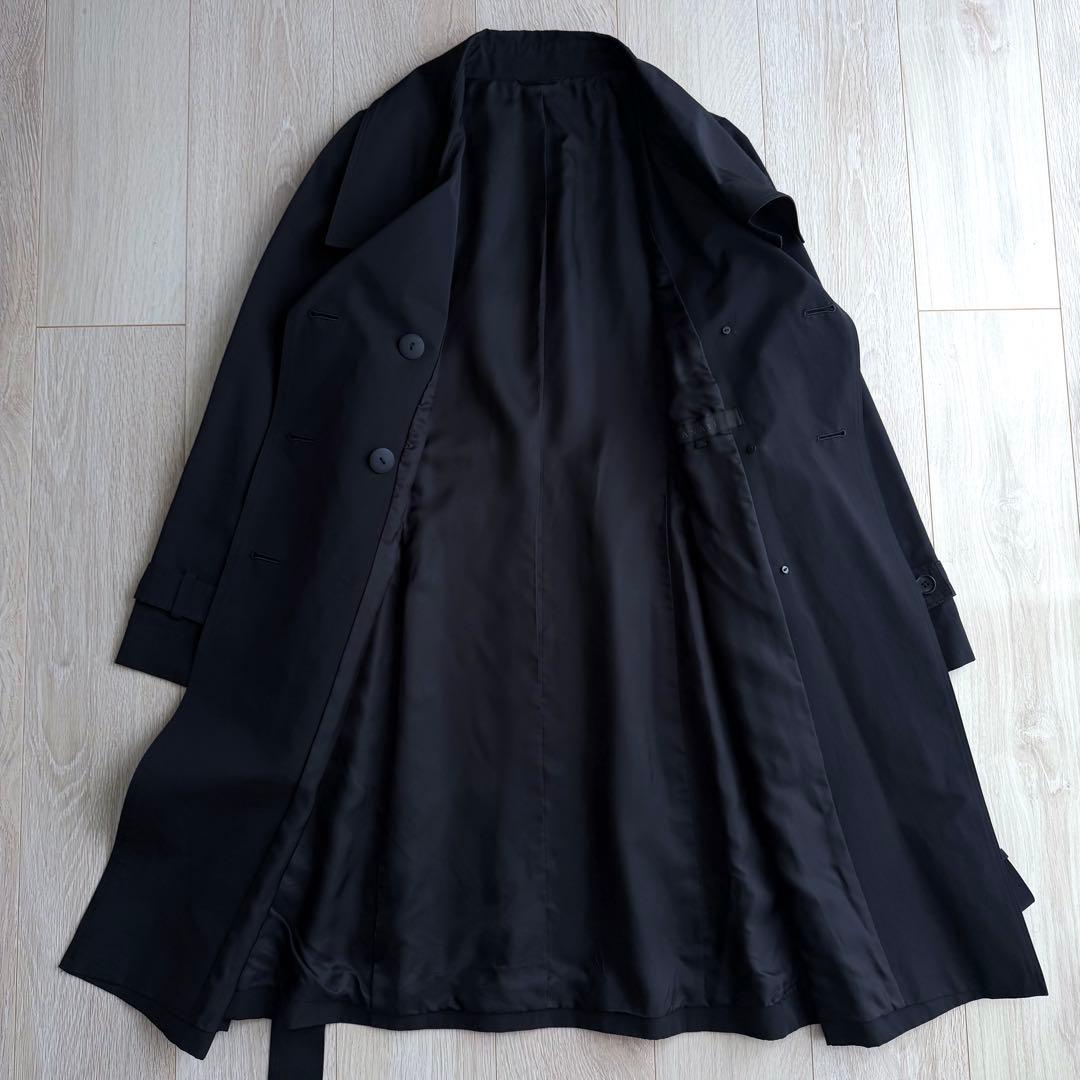美品 ANAYI アナイ 高級 トレンチコート ネイビー 38 M ベルト付き
