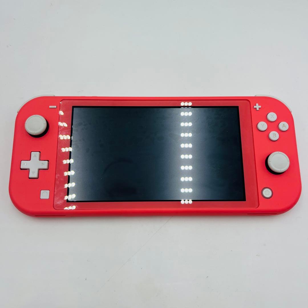 【動作品】Nintendo Switch Lite 赤 充電器付き　中古品