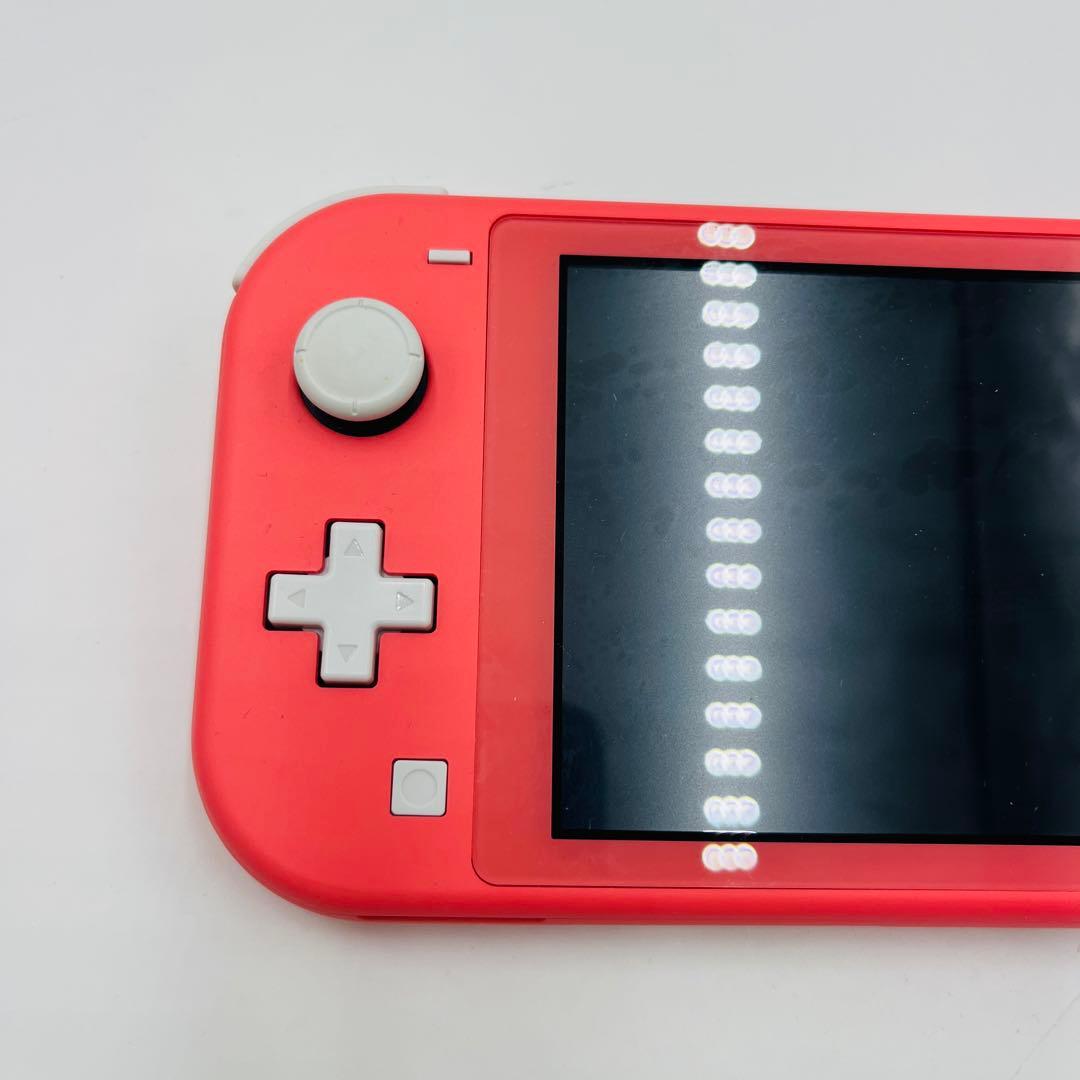 【動作品】Nintendo Switch Lite 赤 充電器付き　中古品