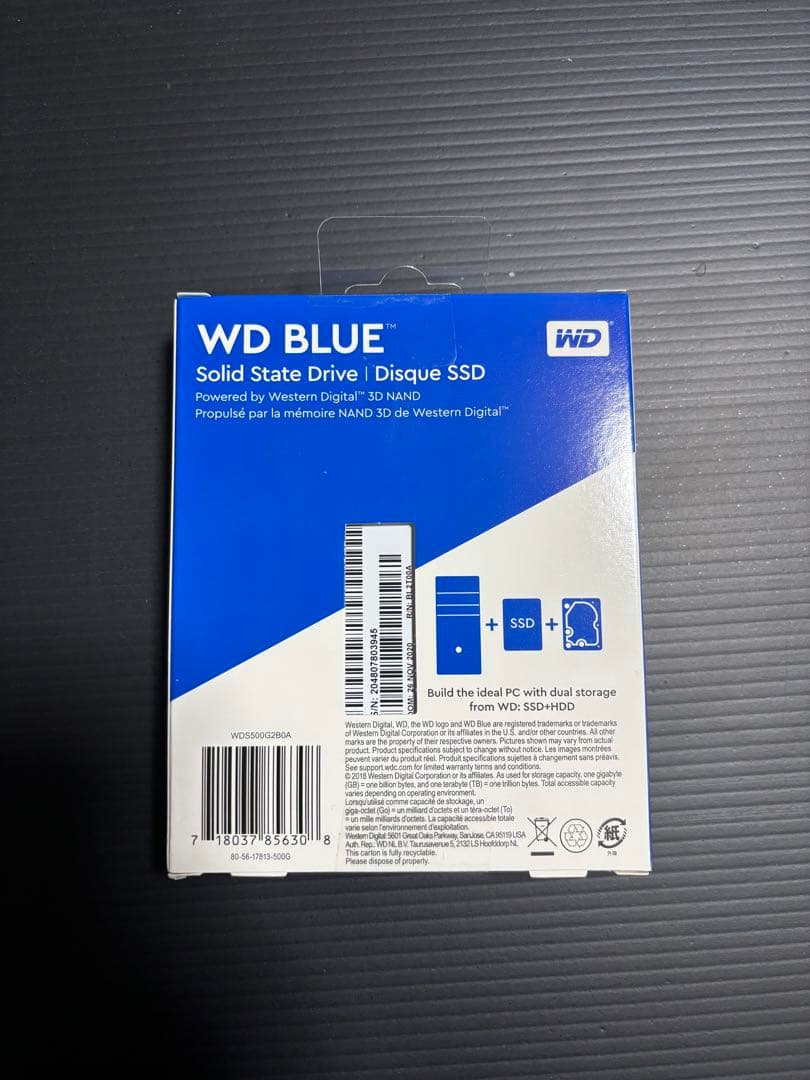 WD BLUE 500GB SSD 2.5インチ WDS500G2B0A