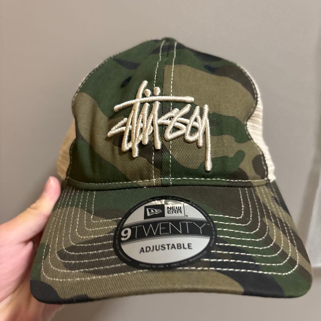 STUSSY迷彩柄ニューエラコラボキャップ 激レア❗️