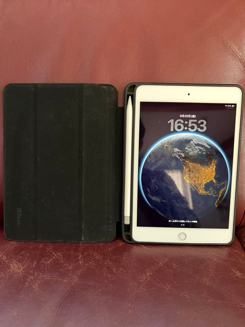【セール】iPad mini 5 256GB SIMフリー　非純正ペン&カバー付
