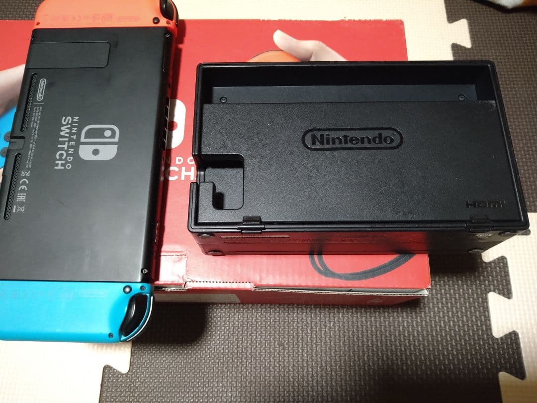 美品！Nintendo Switch 青/オレンジ Joy-Con 本体
