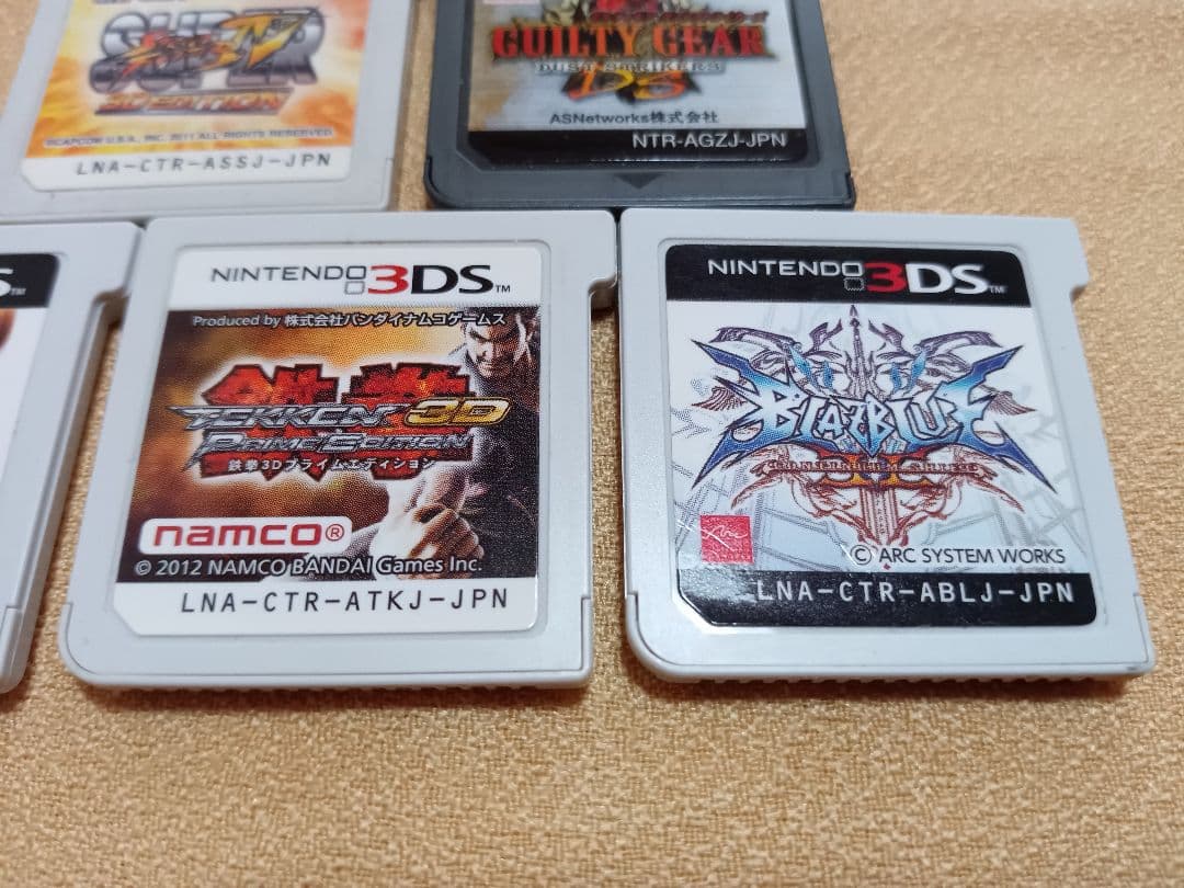 デッドオアアライブ　鉄拳　ブレイブルー　ギルティギア　等　ソフトのみ　5枚セット
