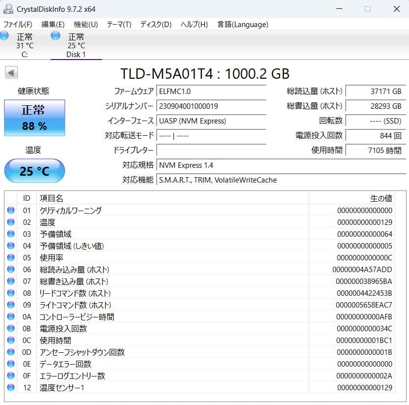 ヨ*ん様 KIOXIA M.2 2280 NVMe PCIe 4.0 1TB S