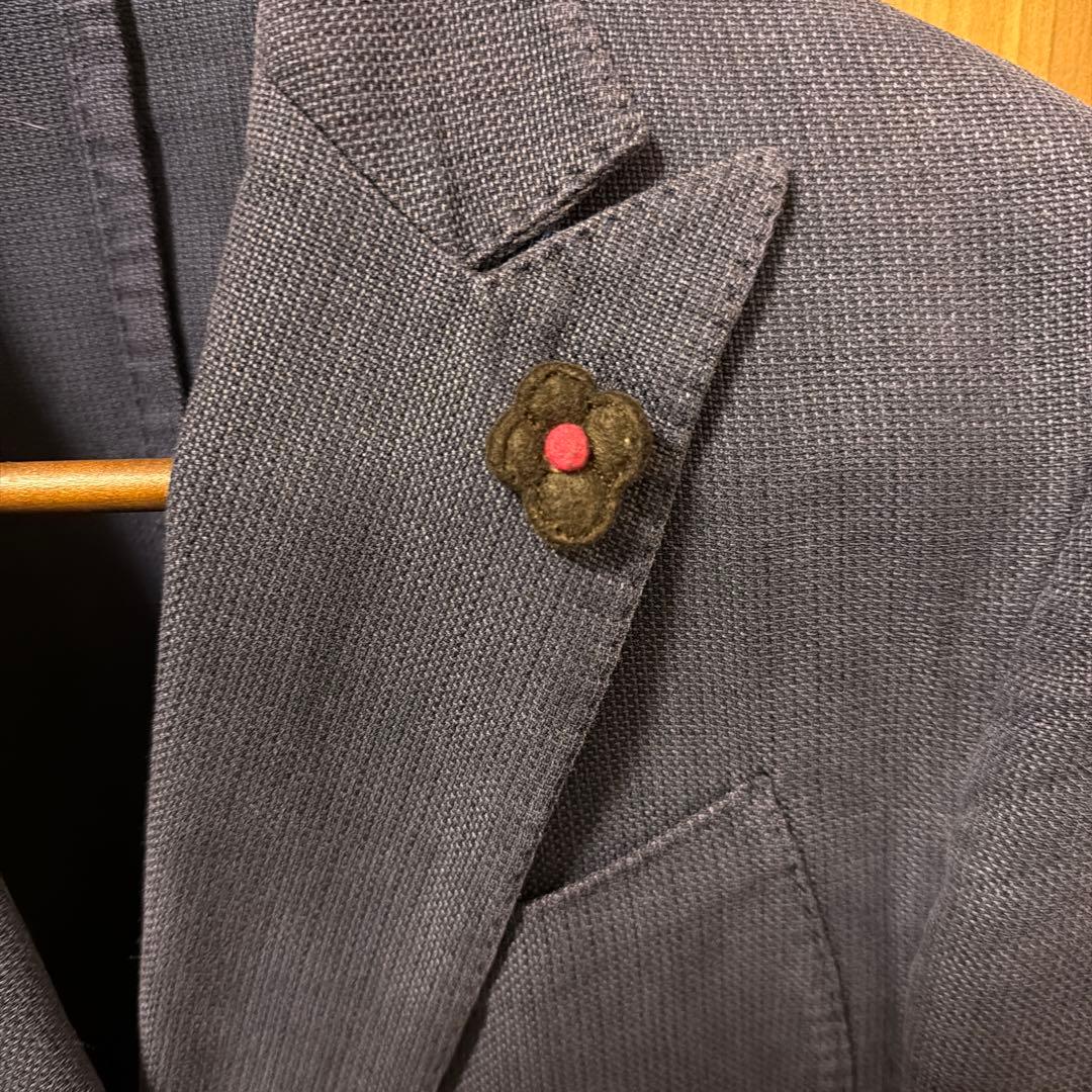 LARDINI ネイビー ダブルブレストジャケット