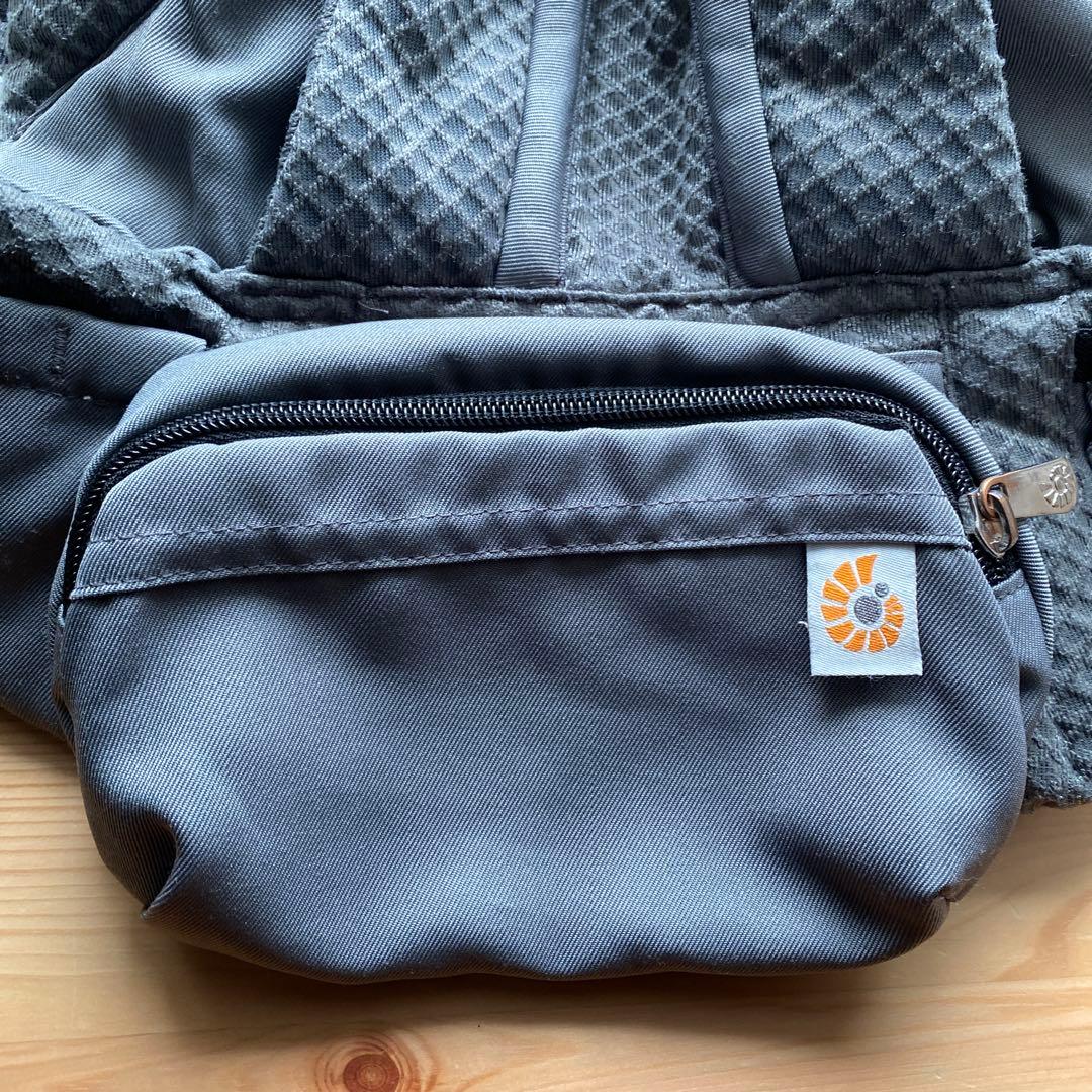 ergobaby OMNI BREEZE グレー 抱っこ紐 収納ポケット付き