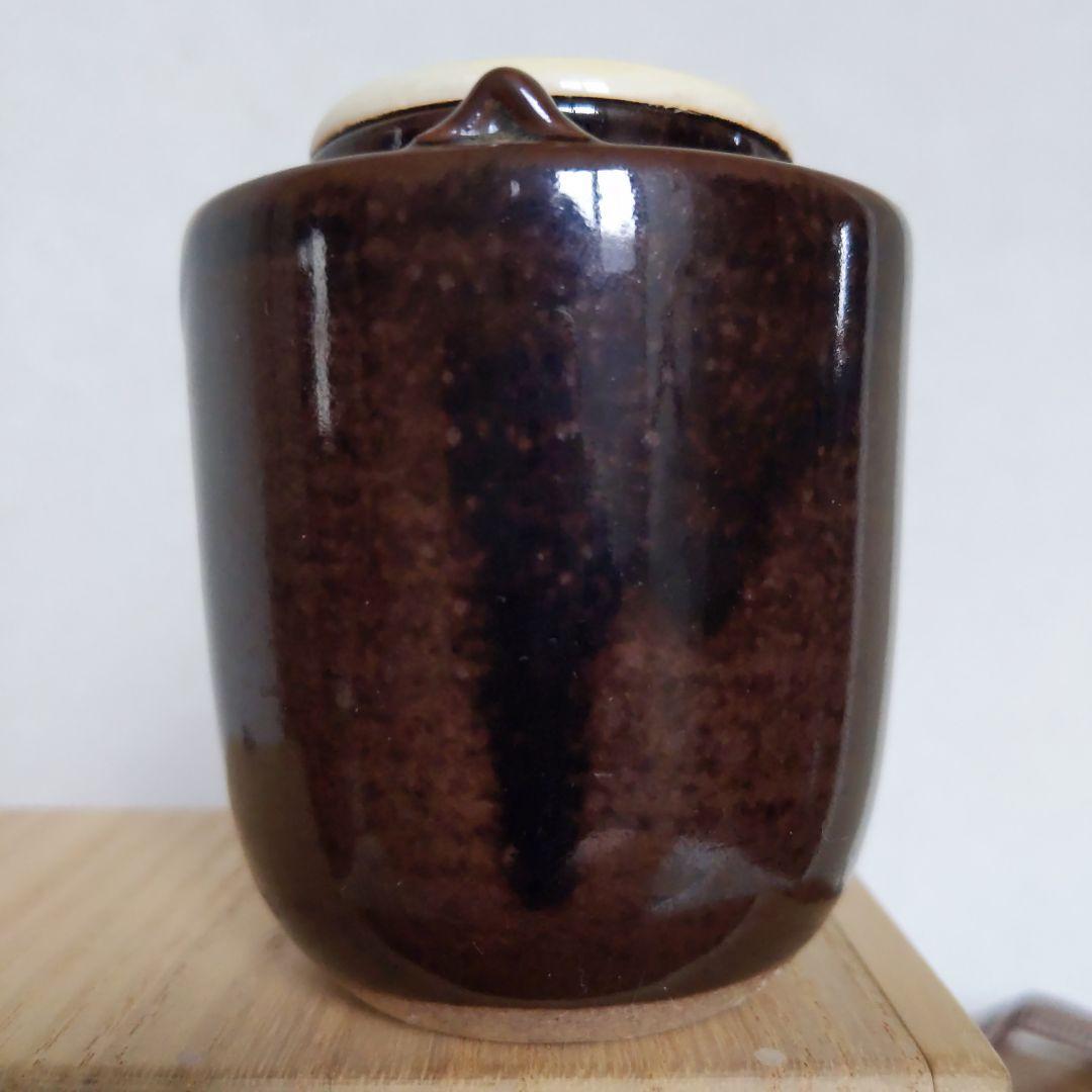 茶道具　丹波焼写　柴の戸茶入　陶若窯　能勢進　作　表千家　裏千家　【匿名配送】