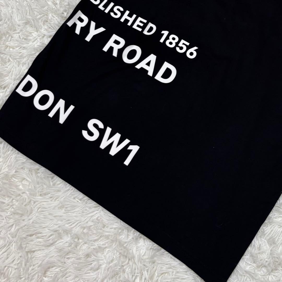 現行 人気 バーバリー ロゴ Tシャツ ホースフェリー 黒 Sオーバーサイズ