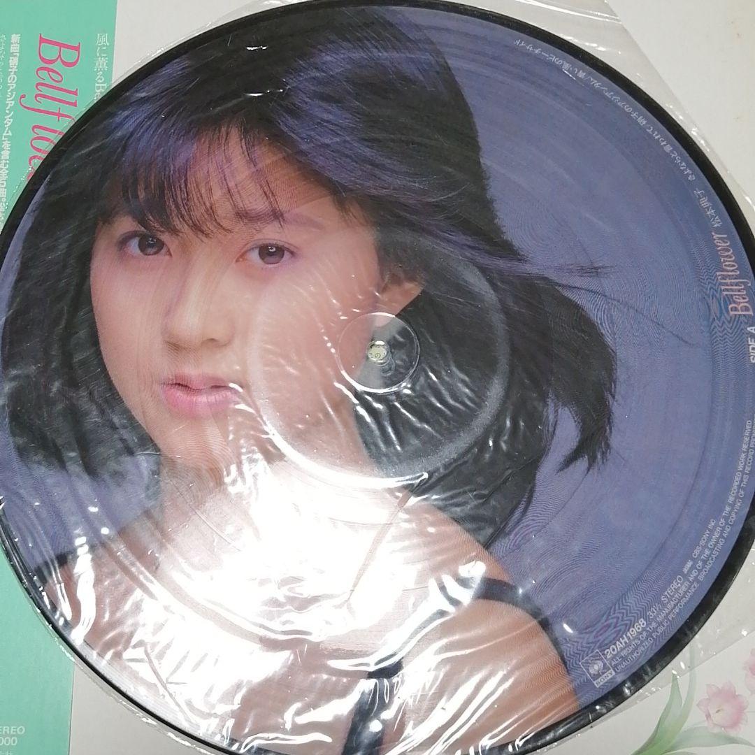 レコードLP　松本典子　bellflower帯付き、歌詞付き