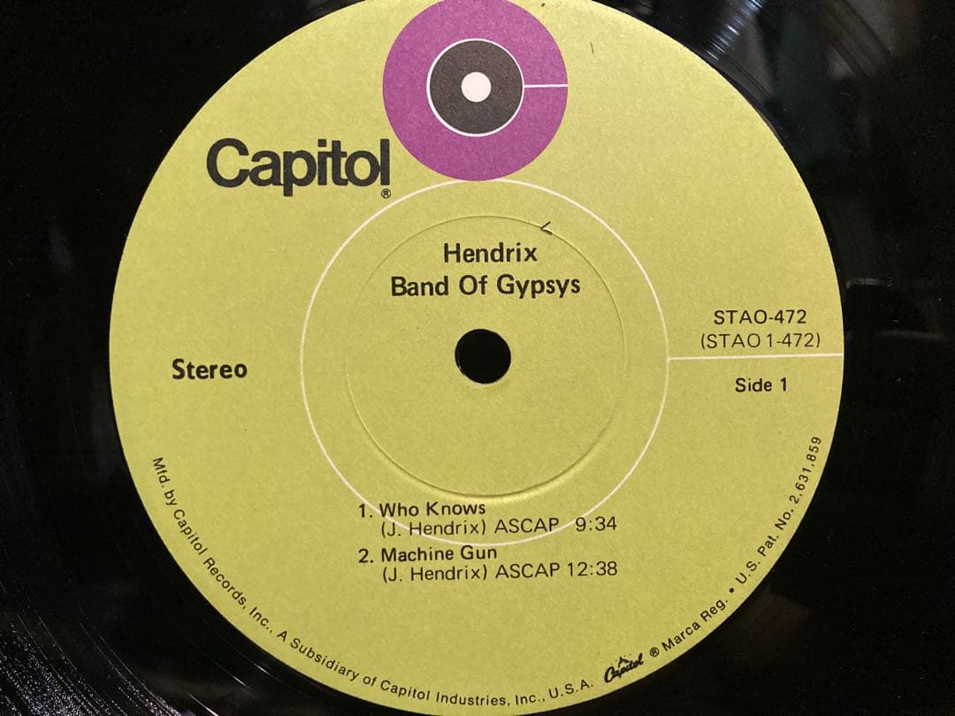 Jimi Hendrix Band of Gypsys LPレコード