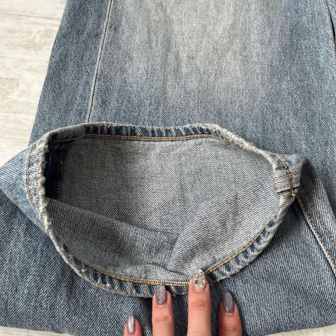 moussy CROSS WAIST WIDE ストレートSサイズ
