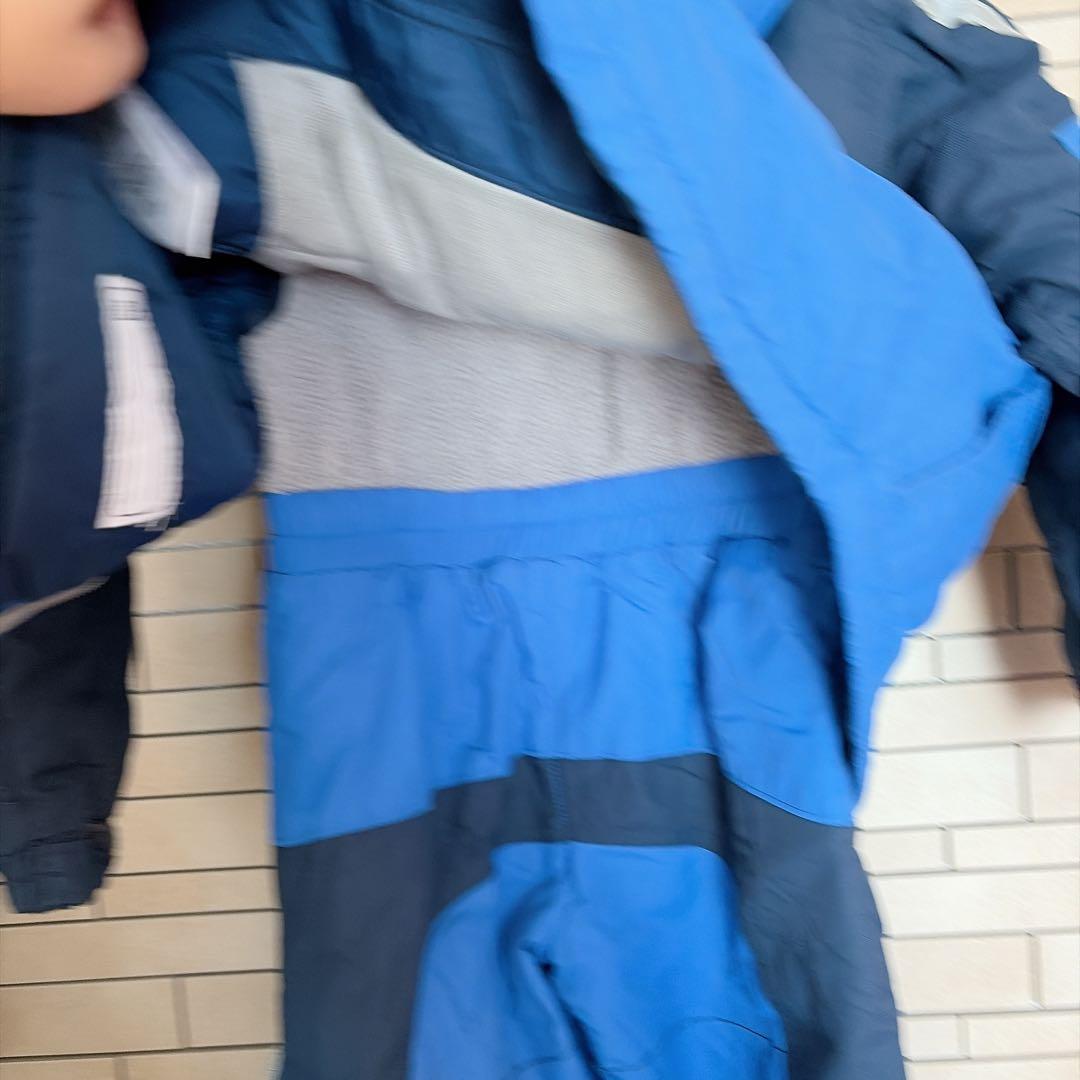 Columbia キッズ スノーウェア つなぎ パンツ 青 110