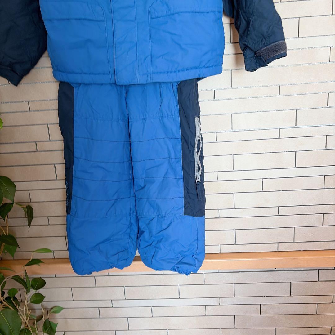 Columbia キッズ スノーウェア つなぎ パンツ 青 110