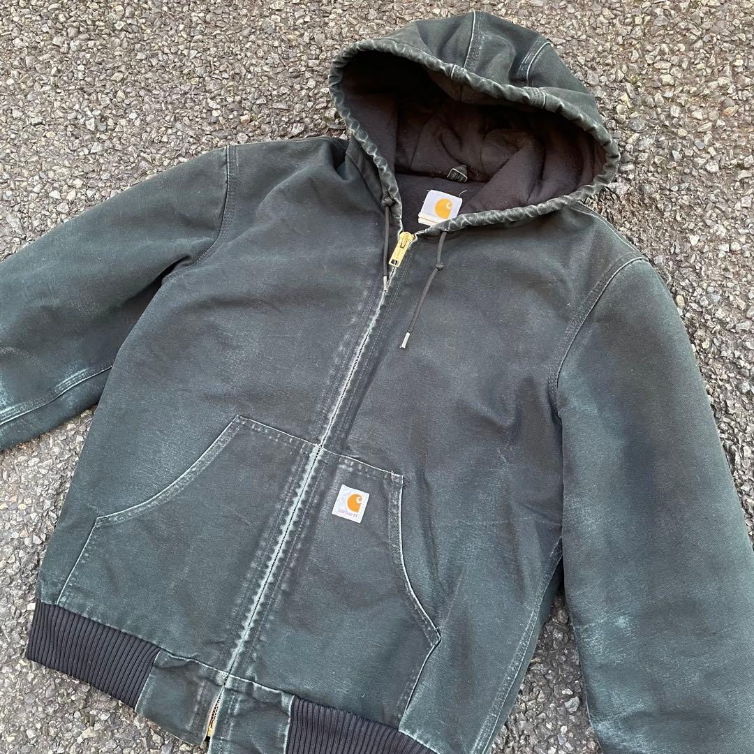 90's Carhartt カーハート アクティブジャケット 黒 S 短丈