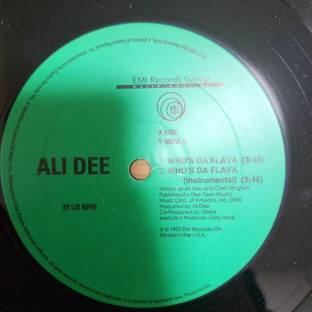ALI DEE WHO'S DA FLAVA レコード
