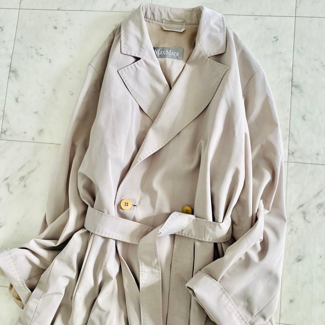 美品 マックスマーラMax Mara ベルト付き スプリングコート エレガント