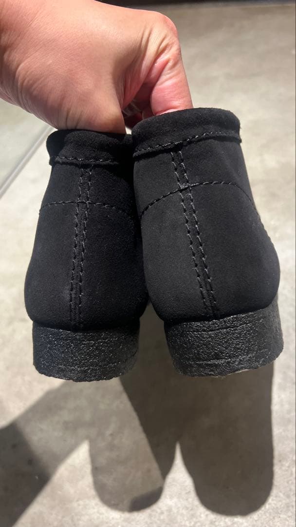 CLARKSクラークスWALLABEE BLACK SUEDE ワラビー26.5