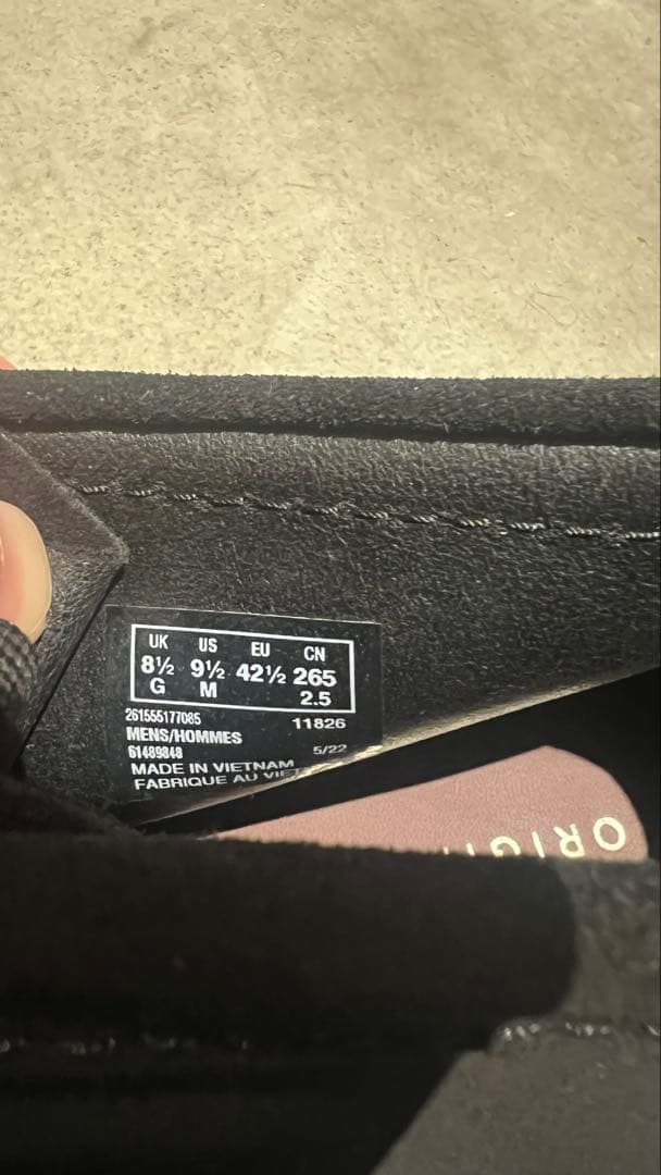 CLARKSクラークスWALLABEE BLACK SUEDE ワラビー26.5
