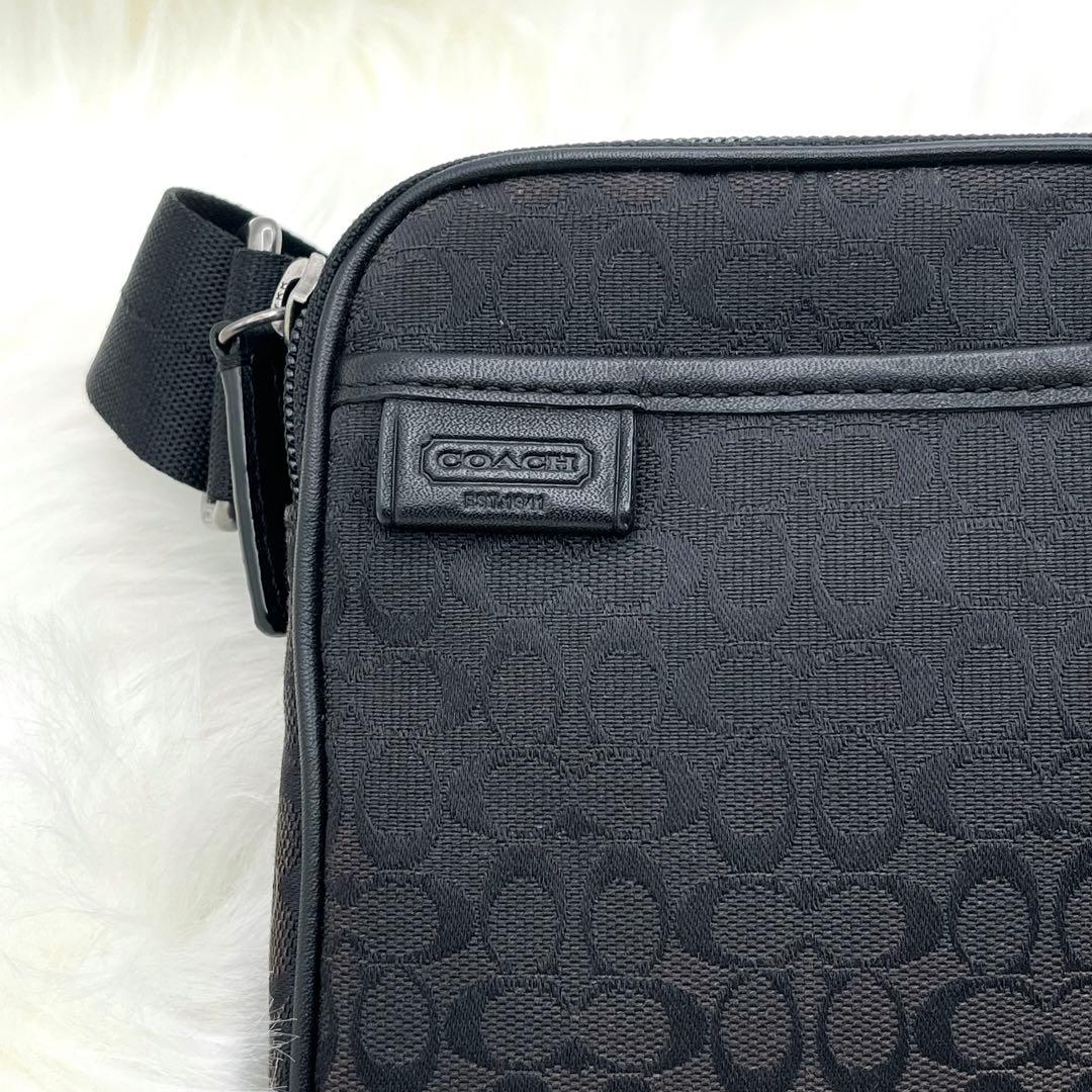 ☆美品☆ COACH コーチ ウエストポーチ ヒップバッグ ミニシグネチャー