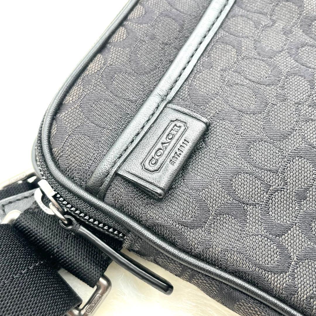 ☆美品☆ COACH コーチ ウエストポーチ ヒップバッグ ミニシグネチャー