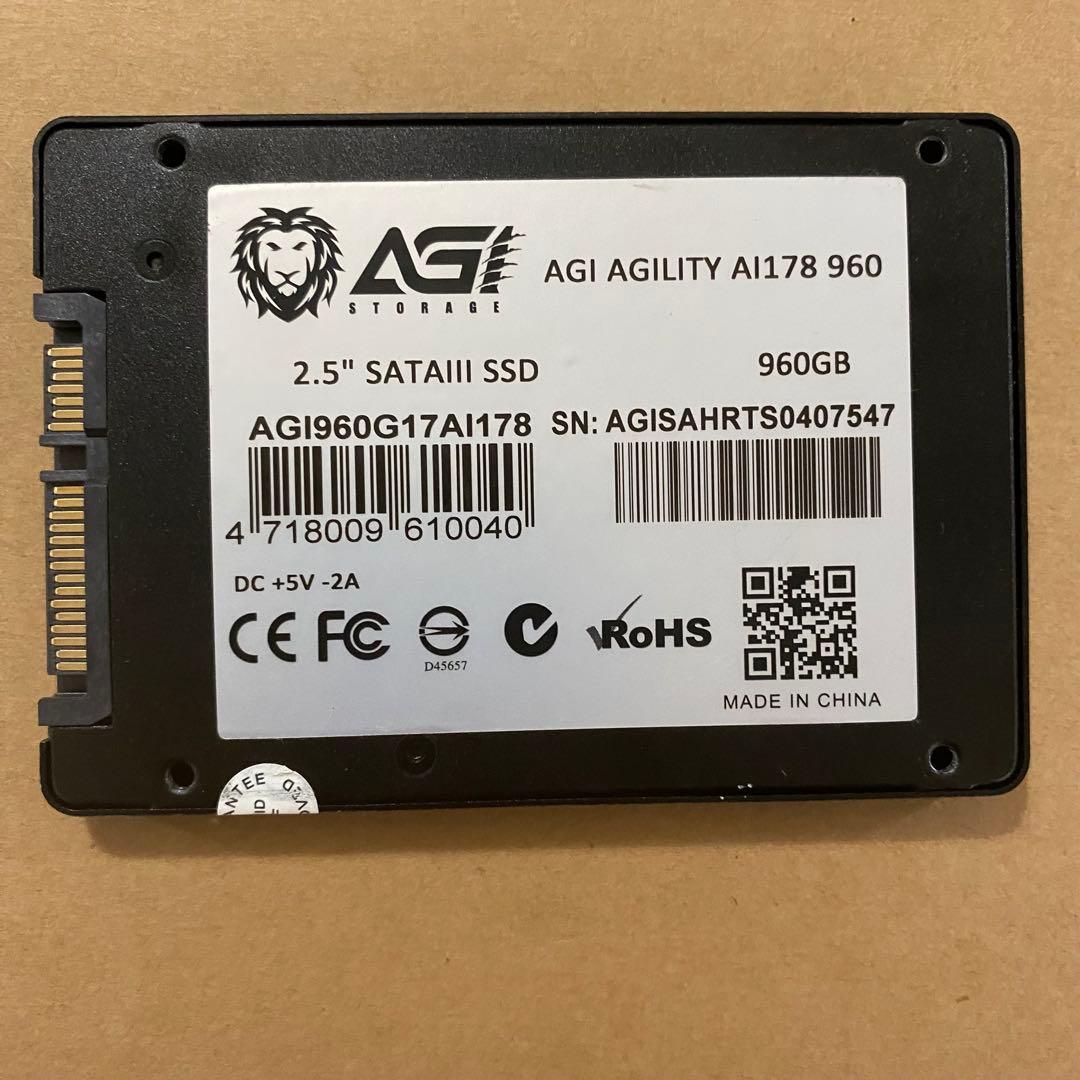 ぴ*ぅ様 AGI AGILITY A178 960GB SSD