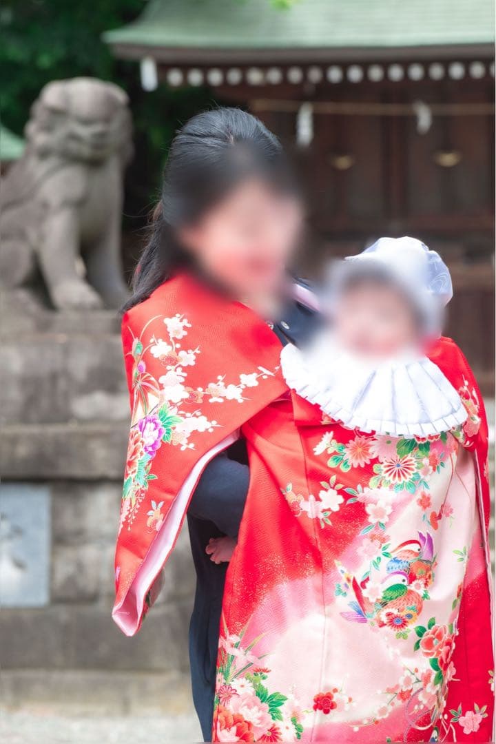 お宮参り　産着　女の子用　長襦袢付き
