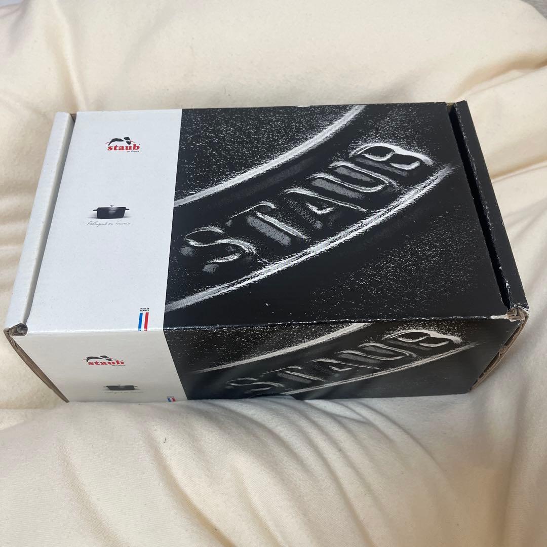 【新品未使用】STAUB ストウブ ピコ・ココット ラウンド グレー 14cm