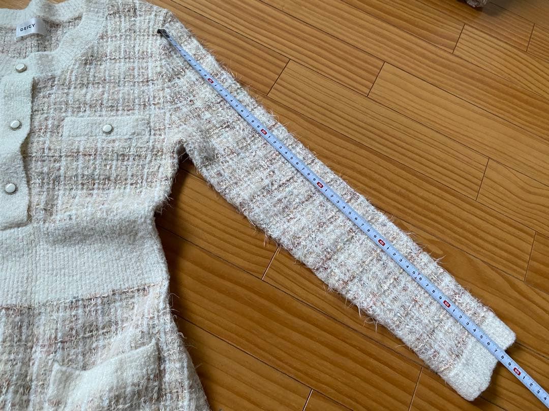 1771. 専用　DEICY 美品 ツイード ニット ワンピース
