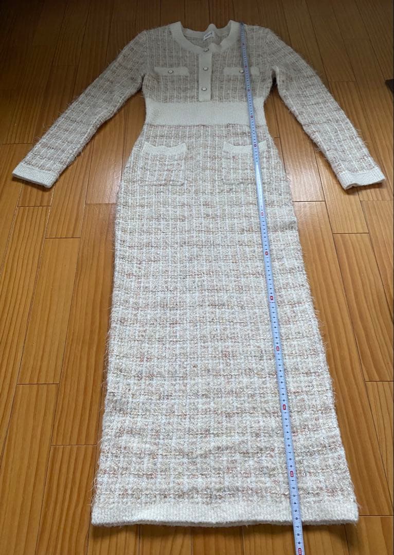 1771. 専用　DEICY 美品 ツイード ニット ワンピース
