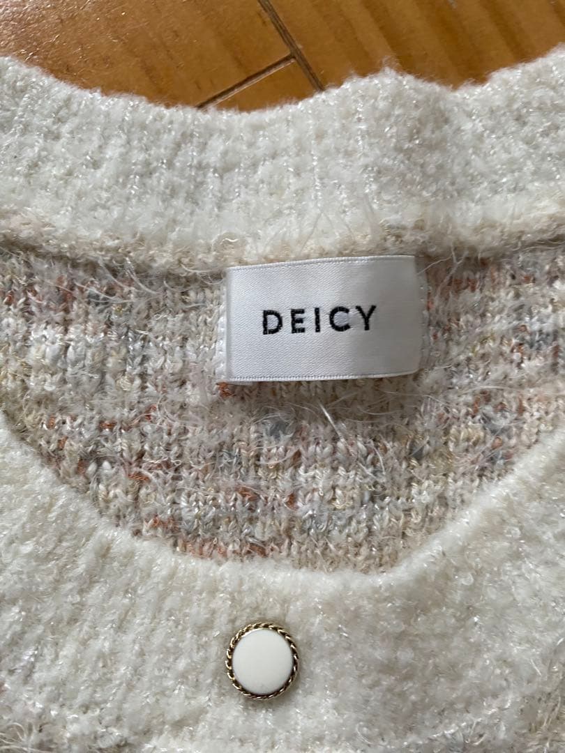 1771. 専用　DEICY 美品 ツイード ニット ワンピース