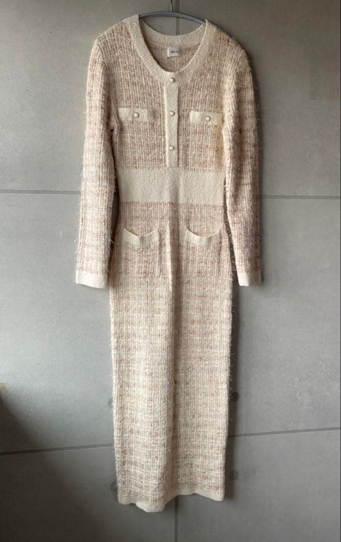 1771. 専用　DEICY 美品 ツイード ニット ワンピース