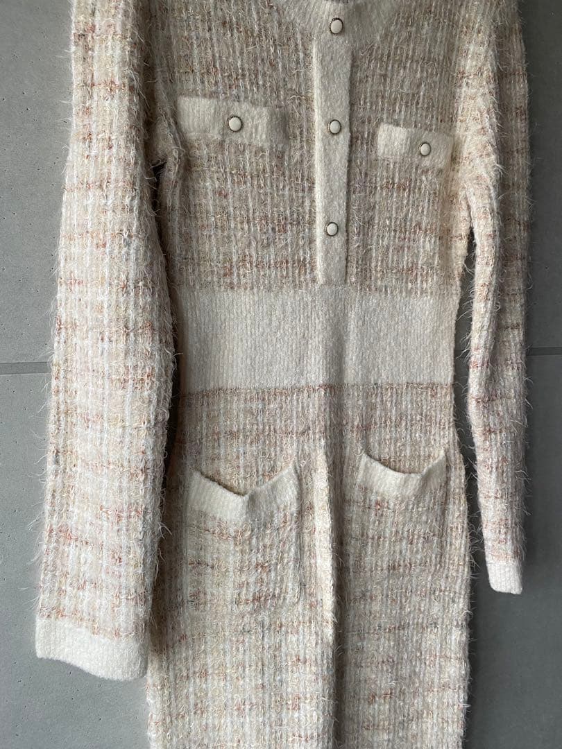 1771. 専用　DEICY 美品 ツイード ニット ワンピース